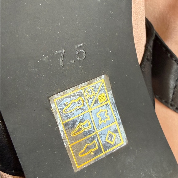 Jeffrey Campbell Choreo ballet flats in pink satin with black buckled straps. - Picture 10 of 16